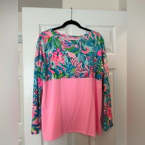 Lilly Pulitzer Finn Top Size:L NWT